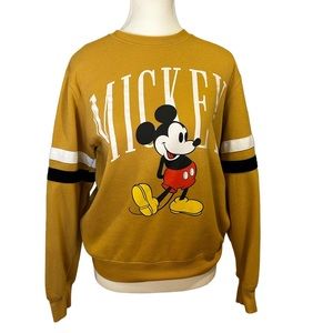 Mickey Mouse vintage look crew neck sweatshirt women size Small